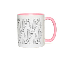 Load image into Gallery viewer, Pedal Harp Pattern Accent Mugs