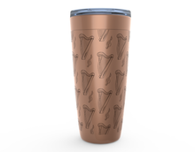 Load image into Gallery viewer, Lever Harp Pattern Travel Mug
